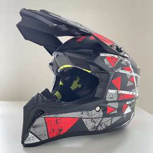 หมวกกันน็อคโมโตครอสคุณภาพสูง <span class=keywords><strong>ECE</strong></span> R22.06 แบบสั่งทำพิเศษ สำหรับขับขี่ออฟโรด หมวกกันน็อคแบบเต็มใบสำหรับแข่งรถมอเตอร์ไซค์ - Product Image 5