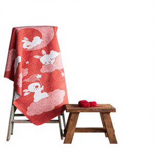 Couverture pour bébé Suave 100x120 cm 500 GSM en coton tricoté doux et respirant, jeté pour bébé quatre saisons, lavable en machine, couleurs personnalisées - Product Image 1