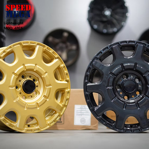 Jantes en alliage léger Speed Mega Gold Multi Spoke, style Beadlock, tout-terrain, pour camion, SUV, 4x4, neuves, garantie 5 ans, design robuste - Product Image 5
