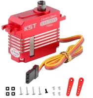 Moteur servo numérique miniature KST X15-755X 10.2Kgf.cm 0.04sec à engrenages métalliques, sans noyau, DC7.4V, programmable, démarrage progressif pour modèles RC