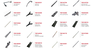 Nouveau MF2270 pièces de machines agricoles nettoyeur de rouleau de corde essentiel pour Case Agco pour presses Newholland 700194388 - Product Image 2