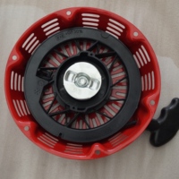 Vente en gros OEM Accessoires en fer et caoutchouc de haute qualité 188F GX200 Rouge Démarreur à rappel pour moteur Pièces de générateur à essence Garantie 1 an
