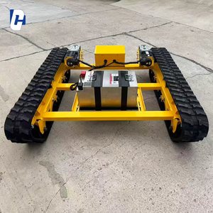 Khung gầm nhỏ có thể tùy chỉnh với đường ray cao su điện nhẹ và linh hoạt Cung cấp các giải pháp OEM cho <span class=keywords><strong>robot</strong></span> - Product Image 6