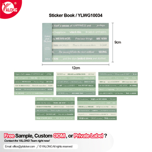 Yalong <span class=keywords><strong>tinder</strong></span> dán văn bản loạt thư viện Tiếng Anh này và giấy ghi chú dán cuốn sách tùy chỉnh - Product Image 3