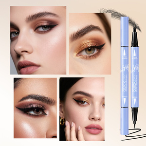 Delineador <span class=keywords><strong>de</strong></span> <span class=keywords><strong>Ojos</strong></span> y <span class=keywords><strong>Lápiz</strong></span> <span class=keywords><strong>de</strong></span> Cejas 2 en 1 <span class=keywords><strong>de</strong></span> Marca Privada, Resistente al Agua, Secado Rápido, Acabado Mate Suave, Ideal para Principiantes, Uso Diario - Product Image 6