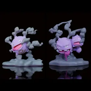 Novo modelo de brinquedo de cenário de evolução primária Koffing Pokémon personagens de desenhos animados figuras de ação de anime