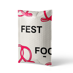 Poly Bubble Mailer <b>Bag</b> Waterproof Long Strip Durable Eco Friendly <b>White</b> Custom Packaging Shipping Envelope - Product Image 1