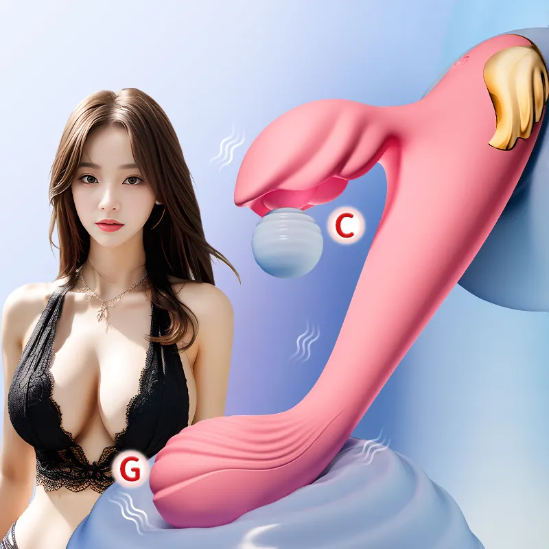 AAV mainan seks getar kelinci mainan seks stimulasi klitoris Vagina mainan seks Vibrator pijat tubuh Dildo elektrik perlengkapan dewasa