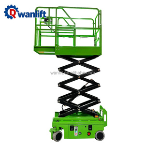 SAGA FIRST Sinofirst Mini Semi Electric Hydraulic Small Scissor Lift dengan CE Alloy Steel Tinggi Angkat 20m untuk Penggunaan Dalam/Luar Ruangan. - Product Image 1