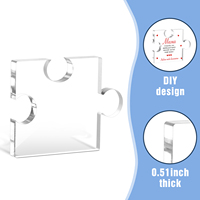 Cadeau de remerciement en acrylique Plaques de puzzle en acrylique inspirantes Formes de puzzle en acrylique Ornements Presse-papiers Souvenir