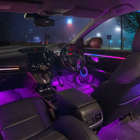 Pour l'éclairage intérieur du CRV, mise à niveau de l'éclairage ambiant lumineux, lumières d'ambiance LED multicolores, symphonie de couleurs, 12V OEM