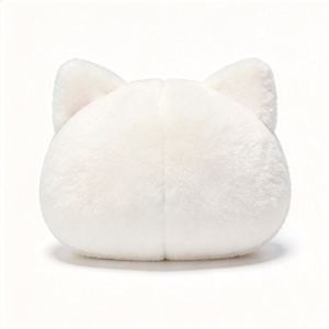 Nouveau style 2026 : Peluche chat blanc moelleuse et mignonne, coussin en peluche doux avec rembourrage en coton PP, personnalisable - Product Image 4