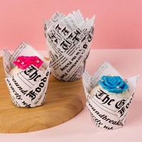 Haute température jetable tulipe Muffin tasses papier Cupcake tulipe doublure papier cupcake cuisson tasses