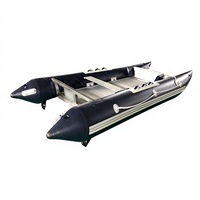 Vente en gros Nouveau design 300cm PVC TPU Catamaran gonflable avec plancher en aluminium
