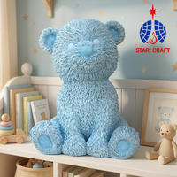 Bouquet d'ours en résine écologique, ours violent, décoration de bureau pour salon et chambre d'enfant, cadeau pour la Saint-Valentin