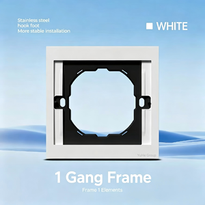 YuHe Group 2-Gang <b>Touch</b> Control Wall <b>Switch</b> Plastic Minimalist IP20 10A 230V - Product Image 6
