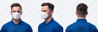 Masque de protection respiratoire anti-poussière à vente directe, protection contre les particules, demi-masque facial