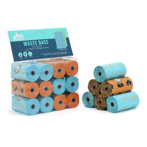 Биоразлагаемые и компостируемые пакеты для уборки за собаками из PBAT, PLA и кукурузного крахмала, сертифицированные по EN13432 - Product Image 1