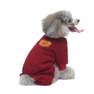 En çok satan kalınlaşmış sıcak sonbahar kış Pet giyim dört bacaklı katı tek parça rüzgar geçirmez köpek giysileri karikatür noel - Product Image 6