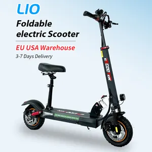 Seat Electric Adult Scooter 10 Inch Foldable Adult With Suspensions EU USA Warehouse Stock Drop Shipping