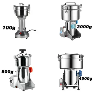 Multifunction swing type stainless steel high speed dry food grinder