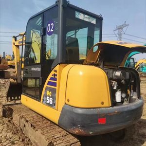 Excavatrice Komatsu PC56 d'occasion de 5 tonnes en bon état, mini-excavatrice industrielle, matériel de Chine à vendre - Product Image 1