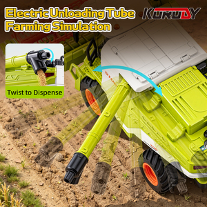 Tractor Agrícola RC SJY-6618 a Escala 1/24, 2.4G, 15 Canales, Juguete para Niños, Cosechadora RC con Sonidos, Luces y Pulverizador - Product Image 4