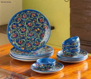 <b>Ceramic</b> Dinnerware <b>Set</b> Elegant Tableware Dinnerware <b>Set</b> for Home Kitchen Restaurant Hotel Cafe Dining Serving and Gifting - Product Image 1