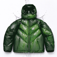 Veste matelassée hydrochromique OEM pour homme, veste d'hiver hydrochromique à capuche, couleur changeante activée par l'eau, manteau d'extérieur chaud rembourré