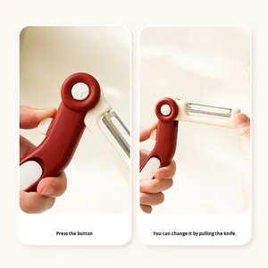 Éplucheur de <span class=keywords><strong>pommes</strong></span> de terre manuel 3 en 1 en acier inoxydable durable, grattoir à fruits, éplucheur de <span class=keywords><strong>pommes</strong></span> - Product Image 3