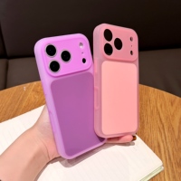 Coque de protection antichoc Simple Officiel Jello Sanding Bumper pour iPhone 17 16 18 15 Pro Max, couleurs Macaron, finition mate, luxe, crème, rigide