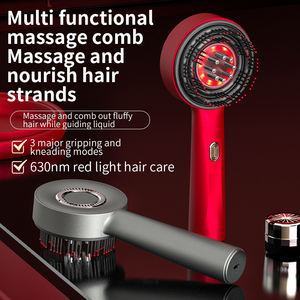 Masajeador de Cabeza Portátil Multifuncional para Relajación en Casa con Tratamiento de Luz Roja para el Cabello Peine de Masaje Vibratorio Impermeable con Terapia Líquida - Product Image 4