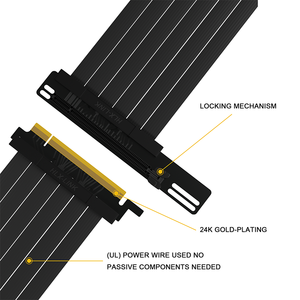 Soporte vertical PCIE PCIe 3,0 X4 a X16 Tarjeta gráfica Soporte vertical Soporte externo incorporado - Product Image 3