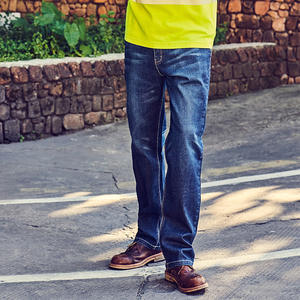 Pantalones de trabajo Xinxiang para hombre, pantalones vaqueros índigo azul oscuro, 100% algodón, para construcción, mineros, trabajadores de plantas de energía - Product Image 1