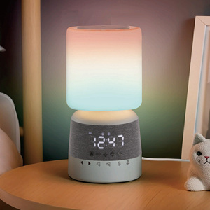 Décor à la maison diffuseur d'arôme sans eau <span class=keywords><strong>lampe</strong></span> de table lever du soleil réveil bruit blanc haut-parleur BT pour cadeau horloge de bureau réveil lumière - Product Image 1