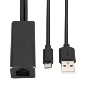 Micro USB zu RJ45 Gleicher Bildschirm Netzwerk adapter für Fire TV Stick ohne Puffer konverter für Chromecast