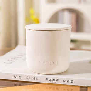 Vente en gros <span class=keywords><strong>de</strong></span> pots à bougies en céramique <span class=keywords><strong>de</strong></span> <span class=keywords><strong>bonne</strong></span> qualité, respectueux <span class=keywords><strong>de</strong></span> l'environnement, non toxiques, avec couvercle, pour bougies d'aromathérapie - Product Image 1
