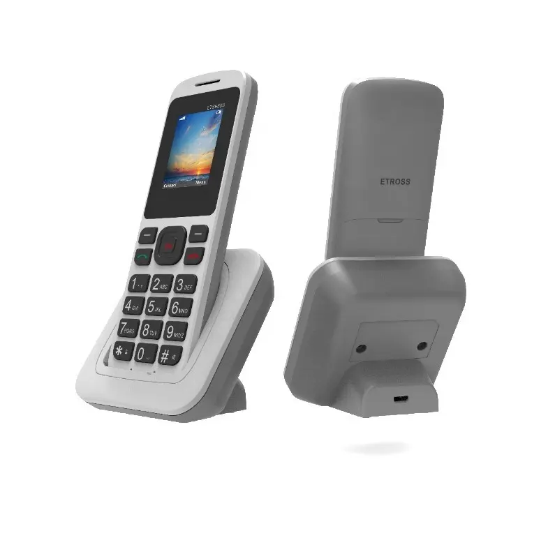 טלפון אלחוטי מכשיר 1 כרטיס ה-SIM חריץ סמארטפון GSM כף יד אלחוטי בית טלפון