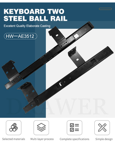 รางสไลด์ SPCC แบบเงียบสำหรับใช้ในครัวเรือนเฟอร์นิเจอร์ห้องน้ำ - Product Image 2