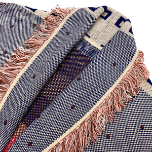 <span class=keywords><strong>Cardigan</strong></span> da Donna <span class=keywords><strong>con</strong></span> Collo a Scialle, Frange, Motivo Tribale Jacquard, Stile Bohémien, Bordo <span class=keywords><strong>con</strong></span> Nappe e <span class=keywords><strong>Cintura</strong></span> Intrecciata, Lunghezza Media - Product Image 2