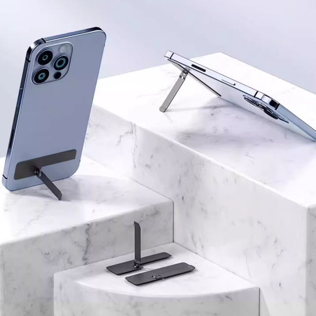 Metal Lazy Desktop Phone Stand Invisible Phone Back Adhesive Foldable Back Adhesive Universal Support Stand