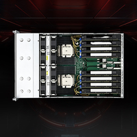 AS-4125GS-TNR Serveur de rendu HPC IA à double processeur AMD EPYC 9004 10, double largeur GPU, format 4U pour montage en rack, modèle exclusif en stock