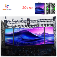 Écran LED de location Topvision P3.91, boîtier en aluminium moulé sous pression, étanche, couleur pleine, pour grands événements en plein air, toile de fond de scène