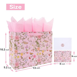 Bolsa de Papel Rosa Laminada Impermeable y Reciclable Directo de Fábrica con Cierre para Pequeños Negocios, Pedidos al por Mayor - Product Image 2
