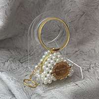 Faveurs de mariage personnalisées, cadeaux de fête, faveur de mariage personnalisée pour les invités, cadeau de remerciement, faveur de fête, mini sac en acrylique avec perles