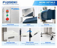 Élévateur de riz commercial automatique Fujiseiki, machine de transfert inclinable pour la ligne de production de riz à sushi et la transformation alimentaire