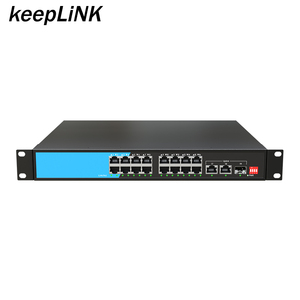 Doanh Nghiệp Thông Minh 16 100Mbps <span class=keywords><strong>Port</strong></span> PoE không được quản lý <span class=keywords><strong>Gigabit</strong></span> <span class=keywords><strong>Ethernet</strong></span> <span class=keywords><strong>Switch</strong></span> với RJ45 và SFP uplink cổng - Product Image 1