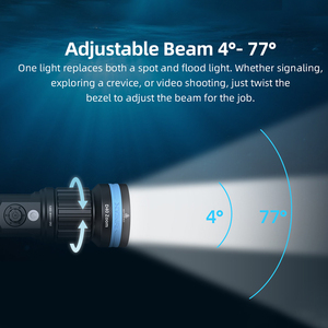 <span class=keywords><strong>Torcia</strong></span> Subacquea LED Xtar D40, 1600 Lumen, Impermeabile IP68, Fascio Regolabile, Professionale per Immersioni - Product Image 3
