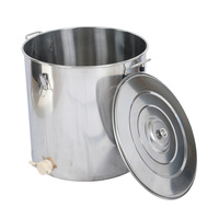 Seau en acier inoxydable pour la vente de miel, 25 kg à 500 kg