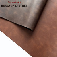 Échantillons Gratuits - Cuir PU Vintage Imperméable, Résistant à l'Abrasion, Écologique pour Meubles, Chaussures et Sacs - Couleurs Personnalisables